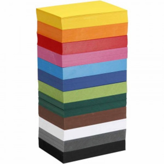 Creativ kartong, mixade färger, A6, 105x148 mm, 180 g, 12x100 ark/ 1 f