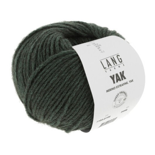 Lang Yarns Garn Yak 199 Armégrön Melange