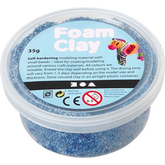 Foam ClayÂ® , blå, 35 g/ 1 burk