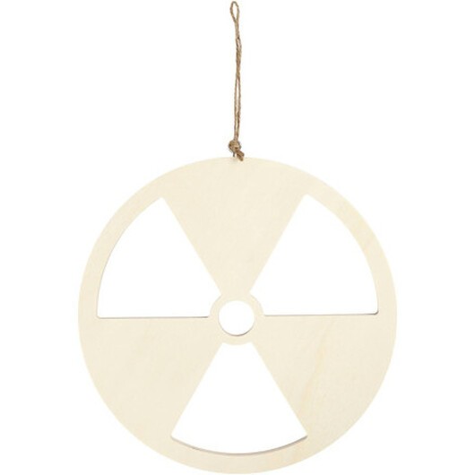 Skylt, Kärnkraft nej tack, storlek 21,3 cm, tjocklek 0,9 cm, 1 st.