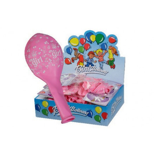 Bini Balloons Balloner It's a Girl Rosa Ø29cm - 6 st