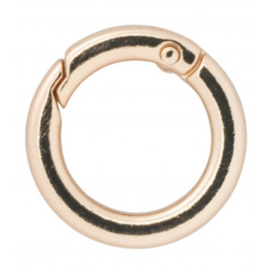 Infinity Hearts O-ring med Ãppning Mässing Ljus Guld Ø23,5mm - 5 st