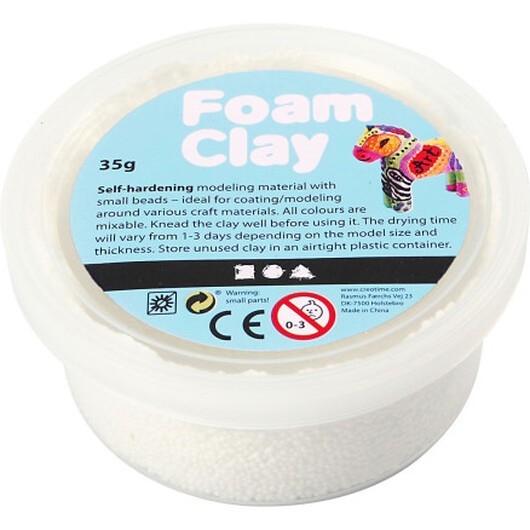 Foam ClayÂ® , vit, 35 g/ 1 burk