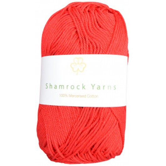 Shamrock Yarns Mercerised Cotton 19 Röd