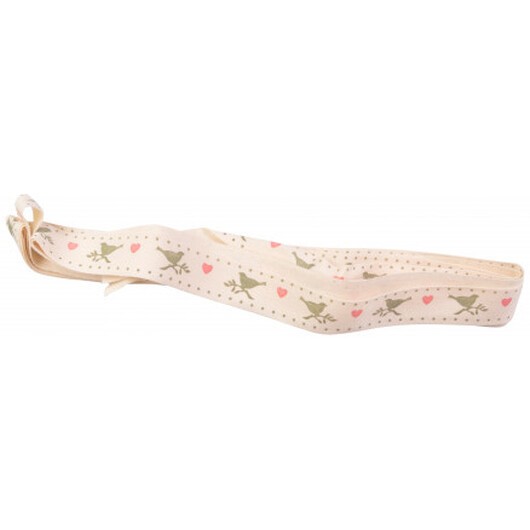 Infinity Hearts Labels band/Tygband Kärleksduvor & hjärtan 15mm - 3 meter