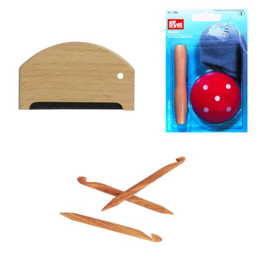 Reparationssats för stickning och virkning