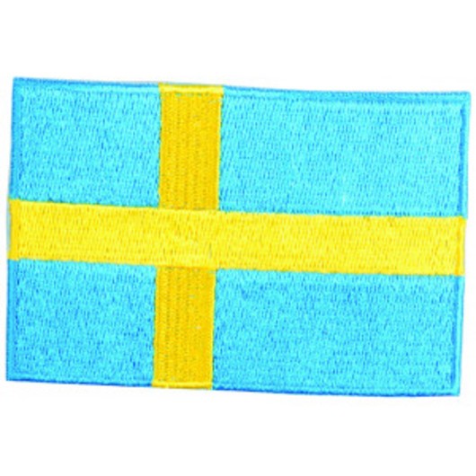 Strykmärke Flagga Sverige 9x6cm - 1 st.
