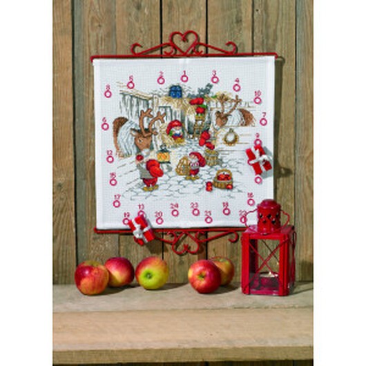 Permin Broderikit Julgran 40x38cm