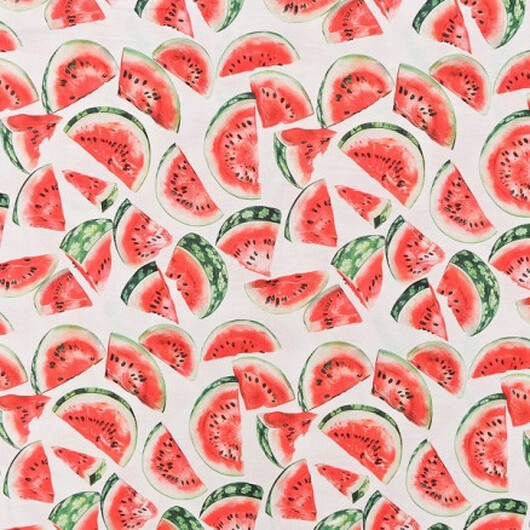 Bomullspoplin Tyg 150cm 015 - Vattenmeloner