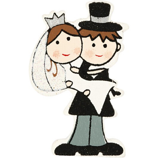 Brudpar, H: 50 mm, 4 st / 1 frp.