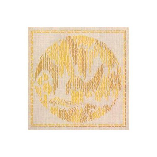 Drottningens Broderi - Broderikit - Danskt väder juli 24 x 24 cm - Design av drottning Margrethe II