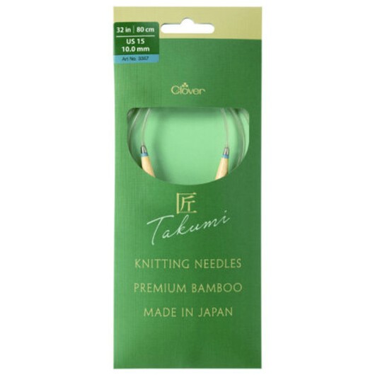 Clover Takumi Pro Bambu Rundstickor med kullager 80cm 10.0mm