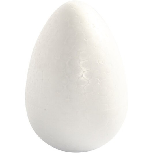 Ägg, H: 12 cm, vit, 5 st./ 1 förp.