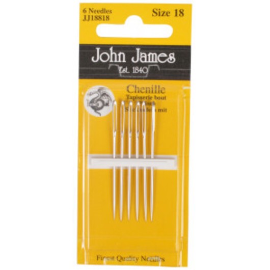 John James stramaljnålar med spets strl. 18 - 6 styck