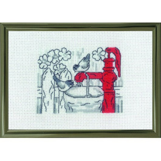 Permin Broderikit Vattenpost 10x15cm