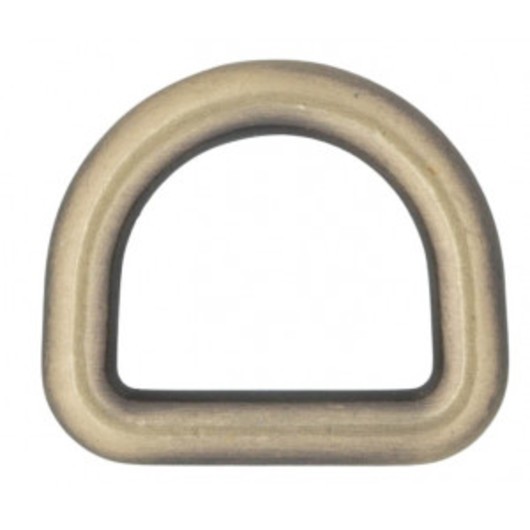 Infinity Hearts D-Ring Mässing Antik brons 16x16mm - 5 st
