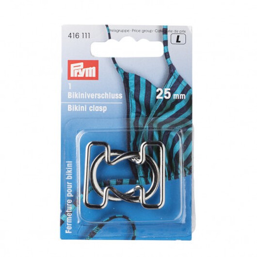 Prym Bikinispänne Metall Silver 25mm - 1 set