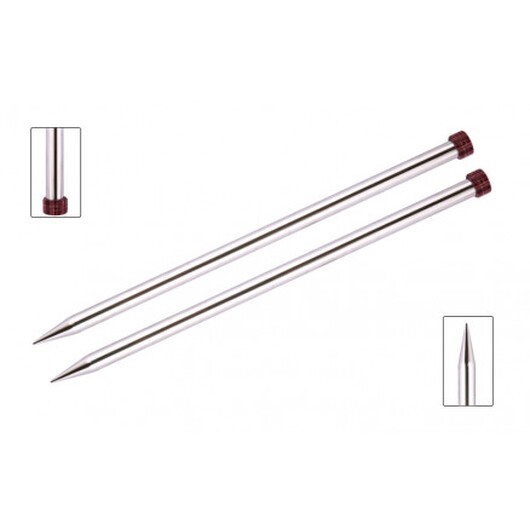 KnitPro Nova Metal Stickor / Jumperstickor Metall 25cm 3,75mm