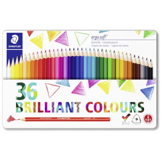 Staedtler Ergosoft Färgpennor Ass. färger - 36 st.