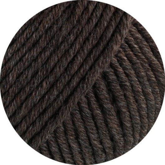 Lana Grossa Cool Wool Superbig Melange Garn 219 Grå Brun Melange
