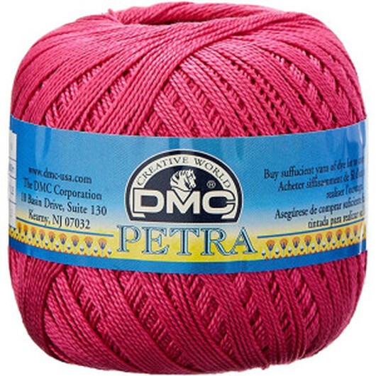 DMC Petra nr. 5 Virkgarn Unicolor 53805 Cerise