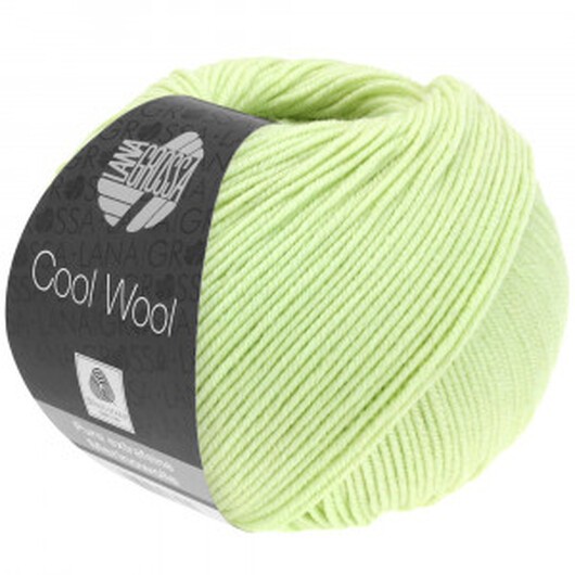 Lana Grossa Cool Wool Garn 2077 Pastellgrön