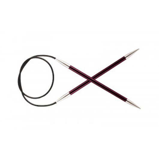 KnitPro Zing Aluminium Rundstickor 40cm 6,00mm / 15.7in US10 Purple Velvet