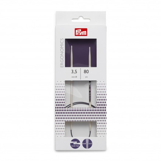 Prym Ergonomics Rundstickor Plast 80cm 3,50mm / 31.5in US4