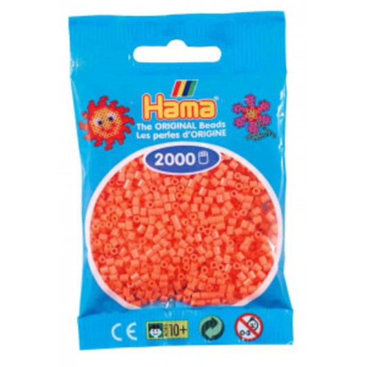 Hama Mini Pärlor 501-44 Pastell Röd - 2000 st