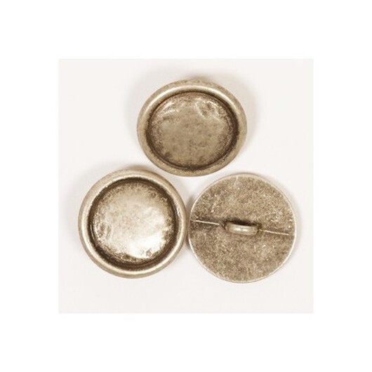 Drops Metall Silverknapp 20mm 529 - 1 st.