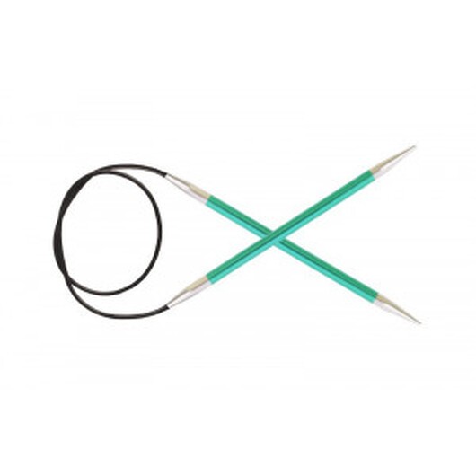 KnitPro Zing Aluminium Rundstickor 100cm 8,00mm / 39.4in US11 Emerald