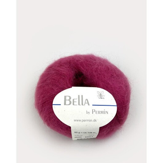 Permin Bella Mohair Garn 68 Plommon