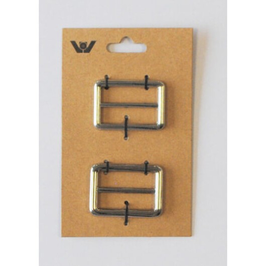 Spänne Justerbart 32mm Silver - 2 st.