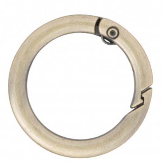 Infinity Hearts O-ring med Ãppning Mässing Antik brons Ø30mm - 5 st