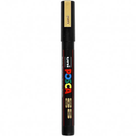 Posca Tusch, spets: 0,9-1,3 mm, PC-3M, 1 st., guld