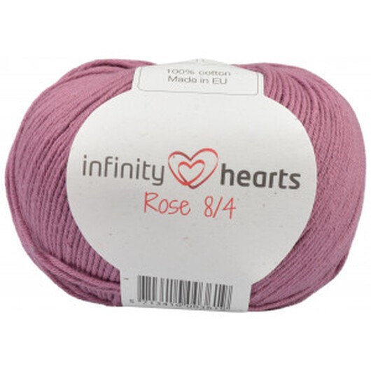 Infinity Hearts Rose 8/4 Garn Unicolor 78 Mörk Gammelrosa