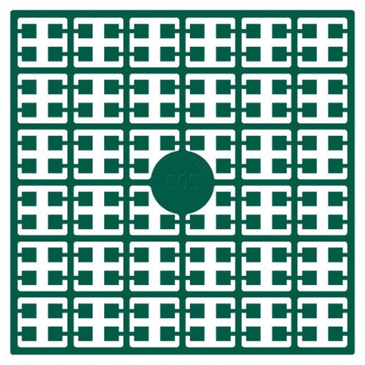 Pixelhobby Midi Pärlor 505 Extra mörk Smaragdgrön 2x2mm - 140 pixels