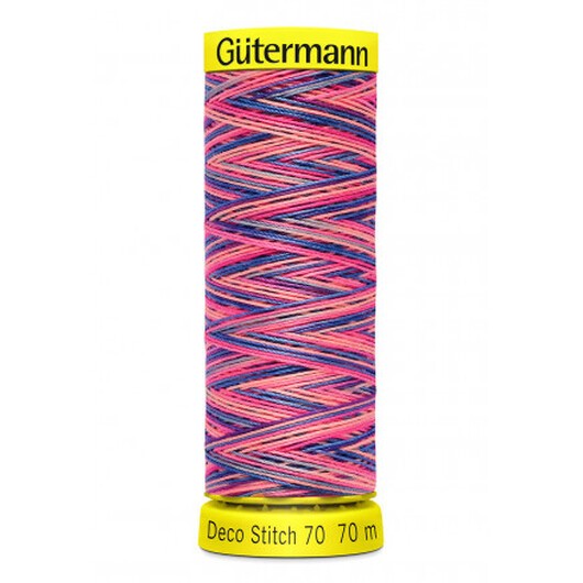 Gütermann Deco Stitch Multi 70 Mörkrosa Sytråd Polyester 9819 - 70m