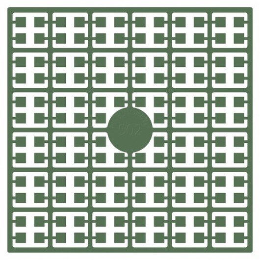 Pixelhobby Midi Pärlor 502 Mörk Dov Grön 2x2mm - 140 pixels