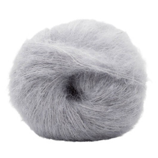 Kremke Soul Wool Baby Silk Fluffy Unicolor 2989 Blek Grå