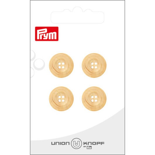 Prym Ljus Träknapp 15mm - 4 st.