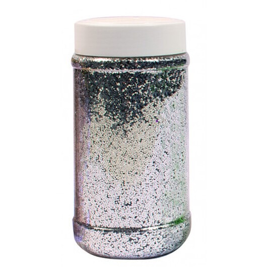 Playbox Glitterpulver/Glimmer Grovt Silver 250g