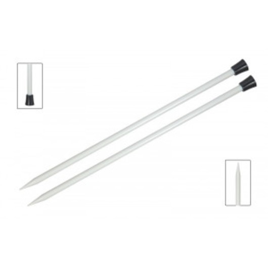 KnitPro Basix Aluminium Stickor / Jumperstickor Aluminium 25cm 3,00mm