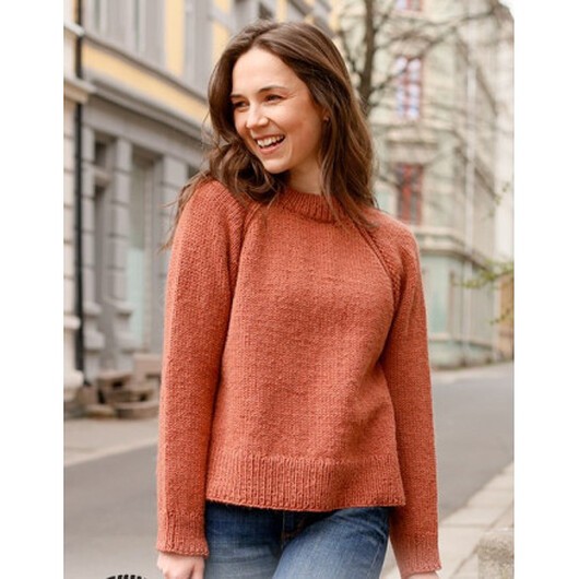 October Breeze by DROPS Design - Tröja Stickmönster str. XS - XXL