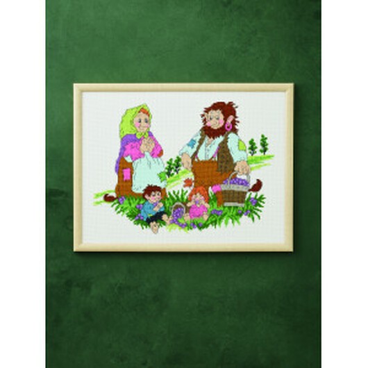 Permin Broderikit Bärplockare 40x30cm