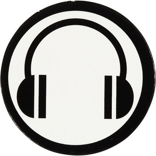 Kartongetikett, Dia. 25 mm, vit/svart, 20 st./ 1 förp.