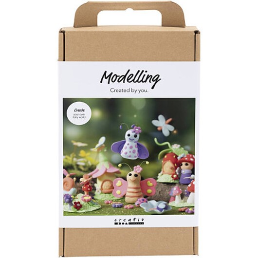 DIY Kit Modellering, Fairy, pastellfärger, 1 frp.