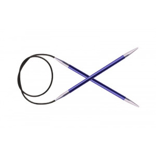 KnitPro Zing Aluminium Rundstickor 100cm 4,50mm / 39.4in US7 Iolite