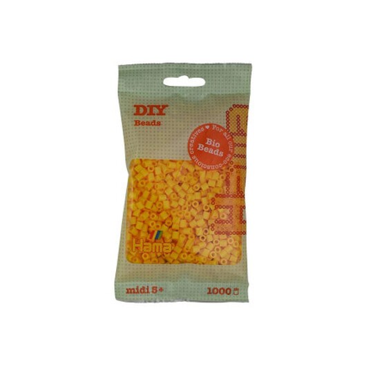 Hama Bio Midi Pärlor 190-03 Gul - 1000 st