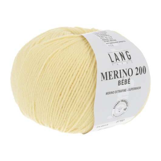Lang Yarns Merino 200 Bebe Garn 314 Gul